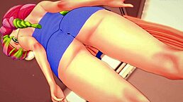 stripping mitsuri kanroji's towel to bang her hard in wild 3d hentai action now!