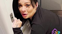 Hot Stepmom London Rose Stuck in Washer - What Happens Next?