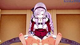 hyakumantenbara salome has intense sex in this nijisanji hentai