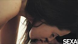 Cute Lovers Heat Up Snowy Day With Wild Fucking