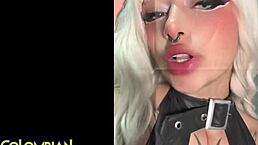 Ever Seen a Goth Latina Take a Huge Facial on Casting Couch?