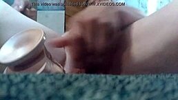 fucking my ass hard with a huge dildo, feeling every inch