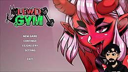 lewd gym fitness woman helps with cardio exercises compilation part 1