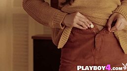 Watch Gianna Dior expose her big ass after hot striptease?