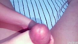 step sister gives prostate massage to college neighbor with monster cock cum
