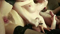 New Sensations - Hotwife's First Anal Gangbang with Rough Banging and Facial