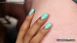 Hot Babe Gets SPERM SHOT on Her Face Swallowing All the JIZZ