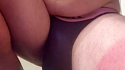 gay solo riding huge dildo daily in bedroom