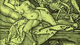 vintage erotic cartoon illustration from antique anime