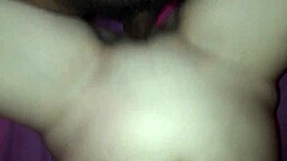 latina bends over for a massive black cock in homemade action.