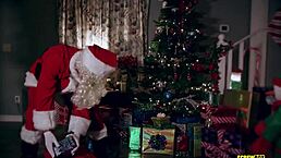 Screwbox Grinch XXX Parody with Big Tits in Lingerie Orgy and Stockings!