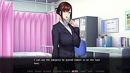 Saimin gakushuu ayako scene 2 featuring lingerie in japanese anime game