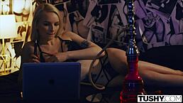 this rocker chick from tushy loves deep anal with buttplug and rimjob