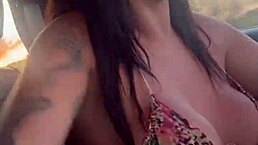 I Watch This Skilled Whore Suck and Milk While Drivingg