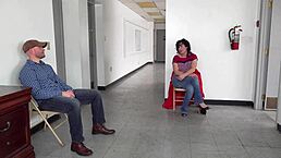 Milf Gags on Jizz in Doctor’s Waiting Room Chaos