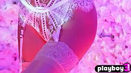 i see chubby mia malkova in lingerie before vina sky's hot striptease, oh woww