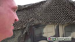 Superior officer orders soldiers to get wild in the hole! 🍆