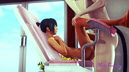 伪娘Simon握巨型同志大屌