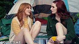 Adult Time - Lacy Lennon and Aria Carson Tribbing on Lesbian Camp