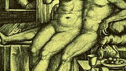 vintage erotic cartoon illustration from antique anime