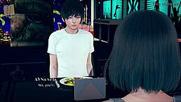 Bruninha the surfer gets fucked in the kitchen with her big ass on display