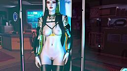 Look at this 3D sexy Asian robot in lingerie getting her wet pussy fucked hard