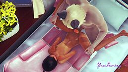 伪娘Simon握巨型同志大屌