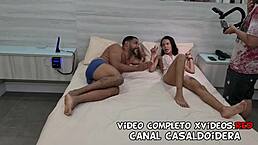 Threesome In Hotel With Skinny Karolzinha