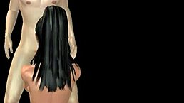 Intense 3D Cartoon: Bhabhi Sucks Japanese Cock!