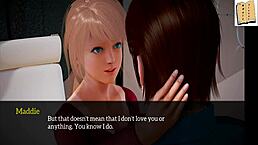 The first adult visual novel with 3D animated sex scenes: My new family 163