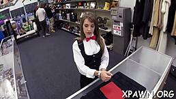 Hawt doxy bangs hard in shop after wild contest