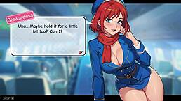 honeysun gameplay part 1 awesome start with red head flight attendant