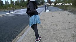 just 18, this teen tries anal at porn casting.