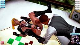 Hentai Big Tits In Doggy And Missionary