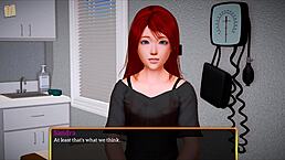 my new family episode 466 features redhead and brunette teen characters in cartoon anime hentai style with small tits