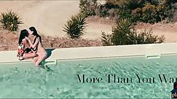 She watches the European couple fucking wildly with monster cocks.