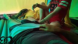 Soft Titted Babe Feels Excited Sucking In The Tent With Her Roommate