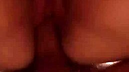 Hot pawg follows cuckold instructions for cum on ass cleanup 😈