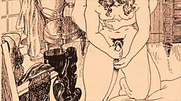 复古色情画作带怀旧感官魅力