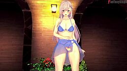 Belfast invites me to the pool and sucks my dick! 😏🏊‍♀️