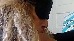 Meechie gives sloppy deepthroat to monster cock, big black cock action in hardcore scene