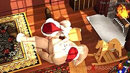 shy nerdy girl dreams of santa claus fucking her on christmas