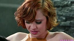 Petite teen roommates engage in intense lesbian action