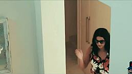 She watches the European couple fucking wildly with monster cocks.