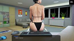 IN MILFY CITY PART 4, COMPLETE GAMEPLAY FEATURES PETITE MILF IN CARTOON HENTAI WITH MONSTER COCK ANAL SCENES