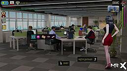 feeling vulnerable as she shows her breasts to another girl in fashion business episode two thirty-five