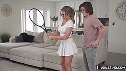 Milf Cory Chase sharpens stepson's game in hot lesson! 🔥