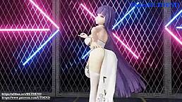 Raiden Mei穿旗袍抖臀MMD