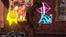 A guy with a huge cock enjoys intense gay sex in the bedroom