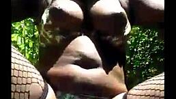 Masked Girl Masturbates Outdoors!